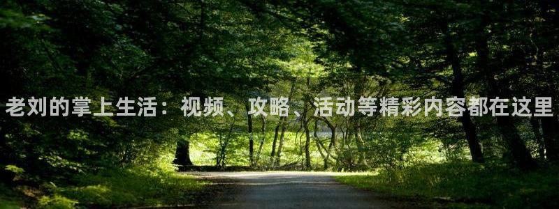 多彩娱乐平台：老刘的掌上生活：视频、攻略、活动等精彩内容都在